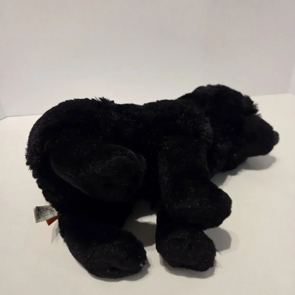 Wild Republic Black Wolf Plush Stuffed Animal Dog Cuddlekins Fluffy Cute 12